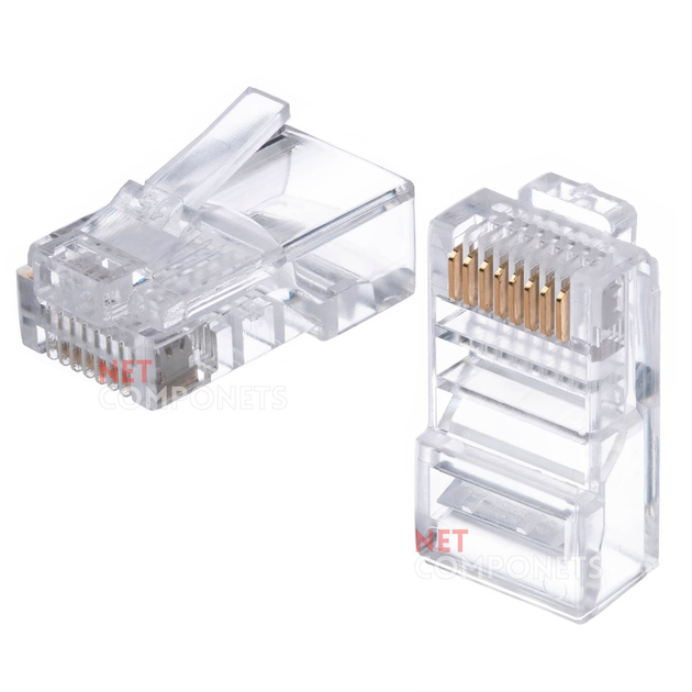 Конектор RJ 45 W T 8P8C UTP cat 5e упаковка 100 шт WT 6002A SOLID