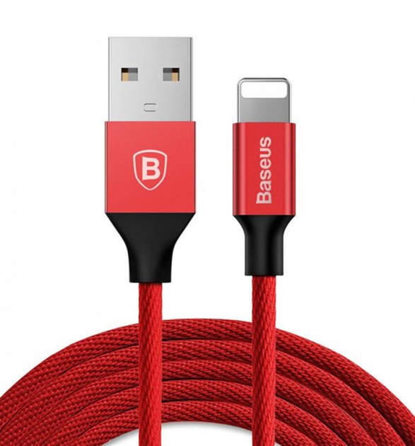 Кабель Baseus Yiven USB Lightning 1 8м Red CALYW A09 низькі ціни