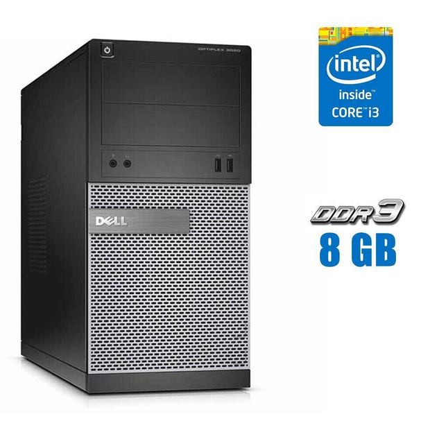 Компьютер Dell OptiPlex 3020 Tower Core i3 4130 2 4 ядра по 3 4GHz