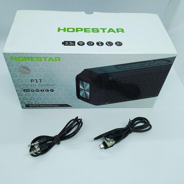 Колонка Bluetooth HOPESTAR P17 Серый фото отзывы характеристики в