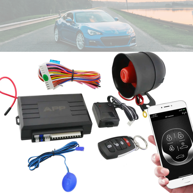 Універсальна автомобільна сигналізація Car Alarm 2 WAY KD 3000 APP із