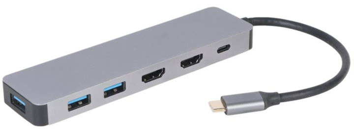 Док станция Cablexpert USB C 3 в 1 Хаб HDMI PD A CM COMBO3 03