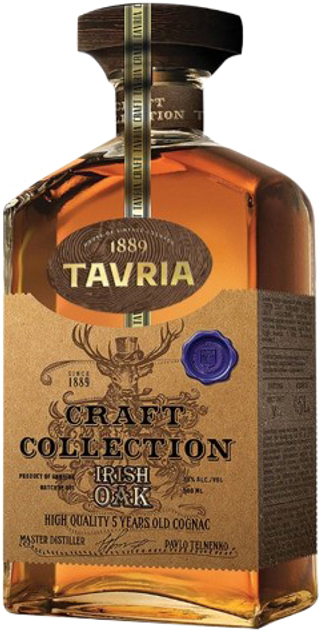 Коньяк Tavria Craft Collection Ірландський дуб 0 5 л 40 4823093700475