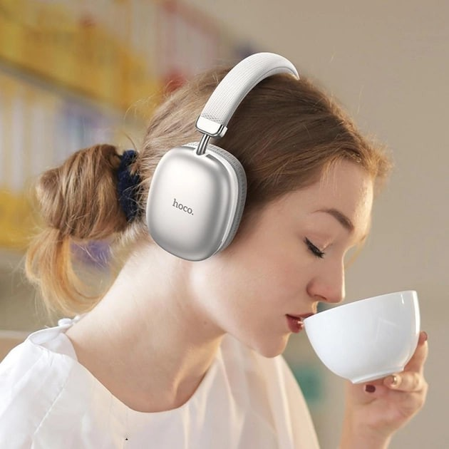 Бездротові Bluetooth наушники HOCO W35 Wireless Headphones Silver