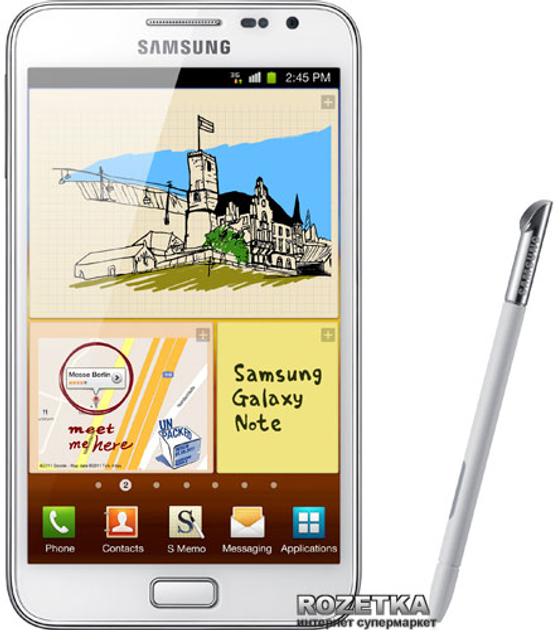 Мобильный телефон Samsung Galaxy Note N7000 Ceramic White фото