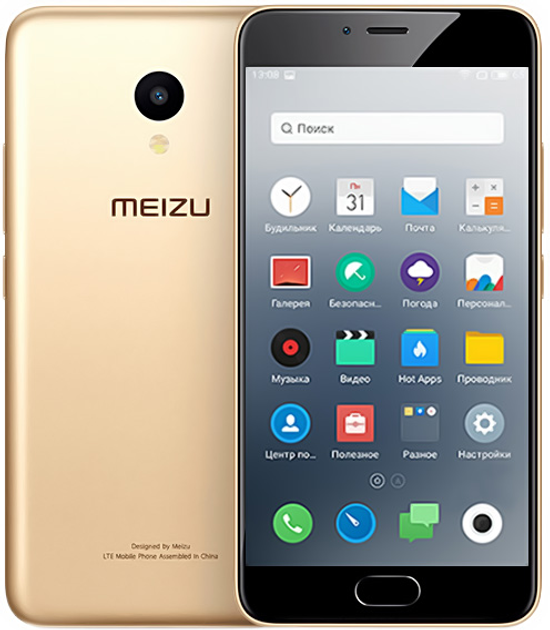 Мобильный телефон Meizu M5 3 32GB Gold фото отзывы характеристики в