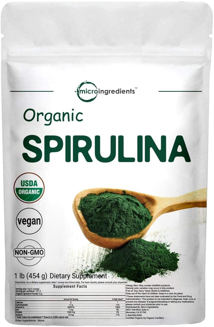 БАД Органический порошок спирулина Microingredients Organic Spirulina Powder 454 г
БАД Органический порошок спирулина Microingredients Organic Spirulina Powder 454 г