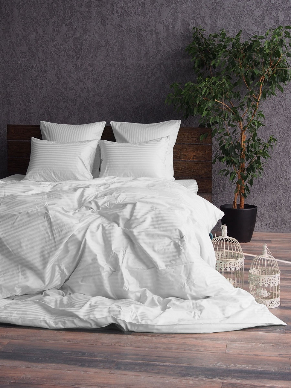 Комплект постельного белья Komfort-tekstil Сатин Stripe WHITE 1/1см (Евро на резинке)
Комплект постельного белья Komfort-tekstil Сатин Stripe WHITE 1/1см (Евро на резинке)