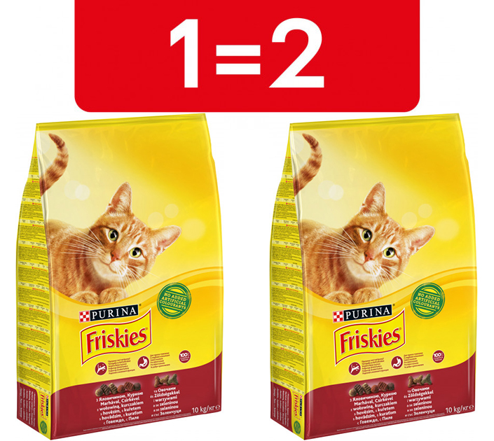 Благотворительный набор сухого корма для кошек Purina Friskies 10 кг + 10 кг
Благотворительный набор сухого корма для кошек Purina Friskies 10 кг + 10 кг