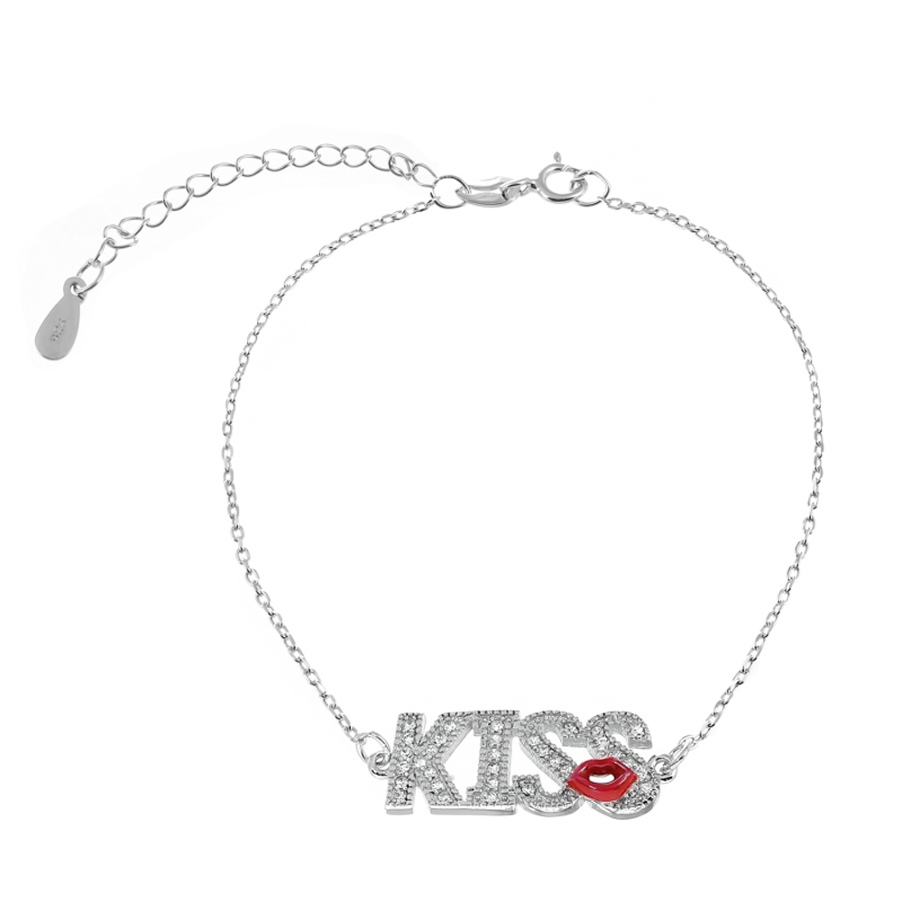 Серебряный браслет Silvex925 «Kiss» 16+5 см с эмалью и фианитом (вес 2.2 г) модели Б2Ф/816
Серебряный браслет Silvex925 «Kiss» 16+5 см с эмалью и фианитом (вес 2.2 г) модели Б2Ф/816