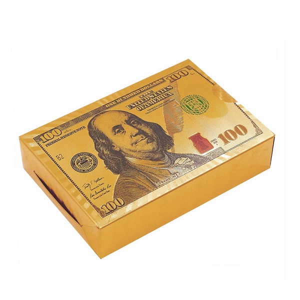 Карты игральные Gold Dollar золотистый пластиковые 54 листа толщина 0,28мм (G-Dol)
Карты игральные Gold Dollar золотистый пластиковые 54 листа толщина 0,28мм (G-Dol)