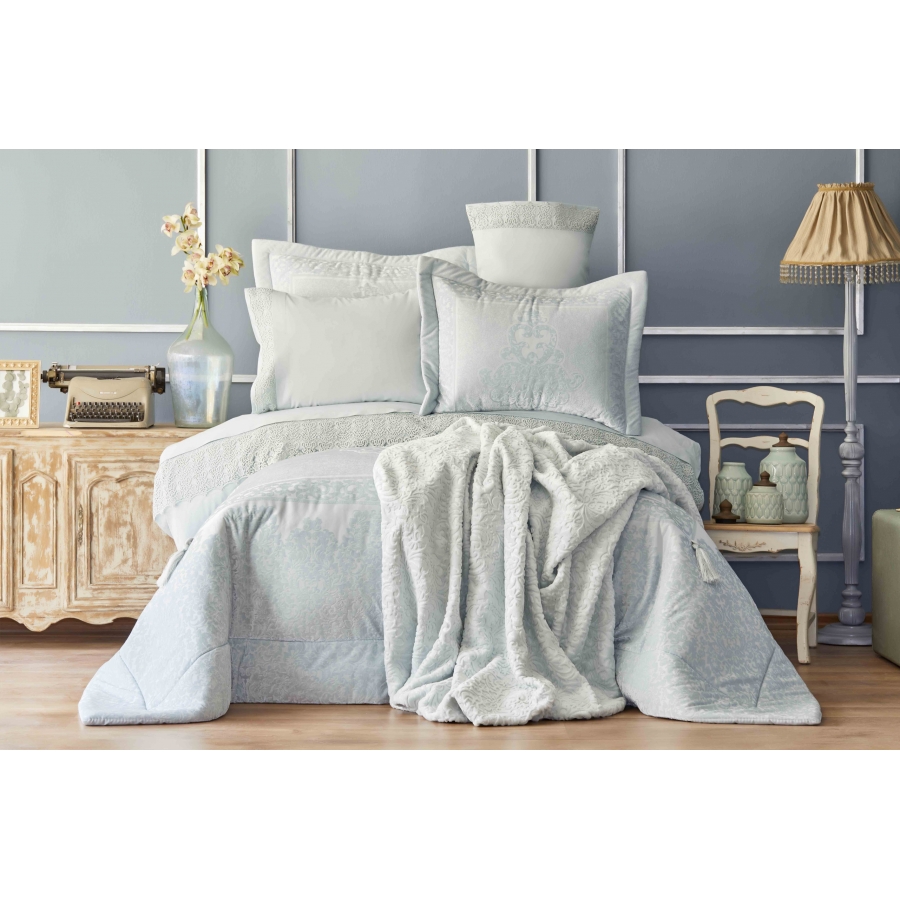 Покрывало с наволочками Karaca Home - Valeria prime tiffany 2020-1 ментоловый 260*270
Покрывало с наволочками Karaca Home - Valeria prime tiffany 2020-1 ментоловый 260*270