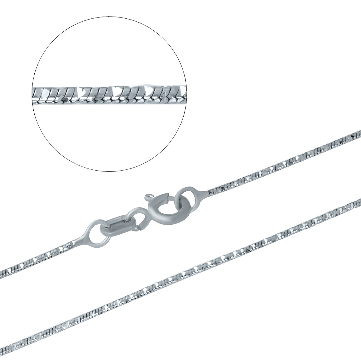 Серебряная цепочка MG без камней 400 размер 
Серебряная цепочка MG без камней 400 размер