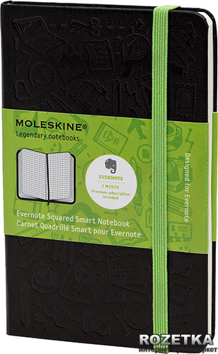 Записная книга Moleskine Evernote 9 х 14 см 192 страницы в линейку Черная (9788866137603)
Записная книга Moleskine Evernote 9 х 14 см 192 страницы в линейку Черная (9788866137603)
