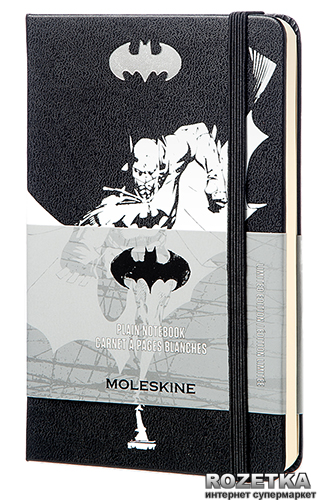 Записная книга Moleskine Batman 9 х 14 см 192 страницы без линовки Черная (8052204400928)
Записная книга Moleskine Batman 9 х 14 см 192 страницы без линовки Черная (8052204400928)