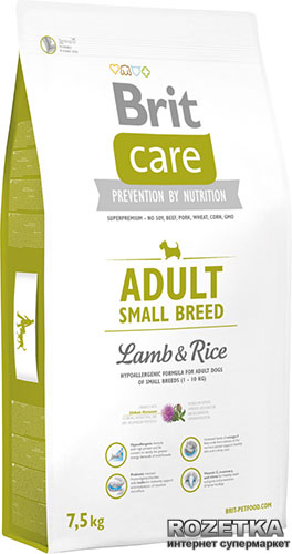 Сухой корм для взрослых собак мелких пород Brit Care Adult Small Breed Lamb & Rice 7.5 кг
Сухой корм для взрослых собак мелких пород Brit Care Adult Small Breed Lamb & Rice 7.5 кг