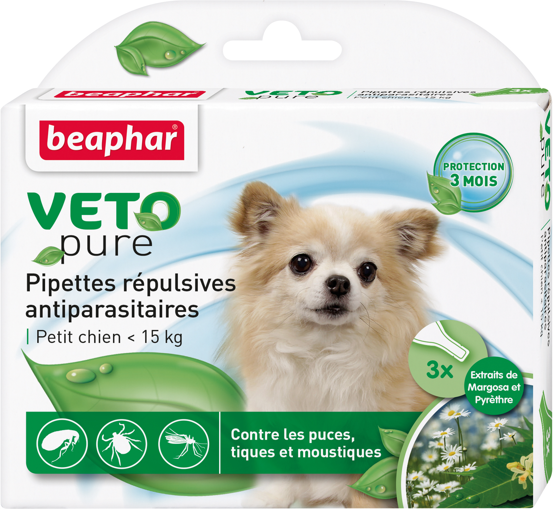 Капли Beaphar Bio Spot On от VETO pure от паразитов для собак мелких пород весом до 15 кг 3 пипетки
Капли Beaphar Bio Spot On от VETO pure от паразитов для собак мелких пород весом до 15 кг 3 пипетки