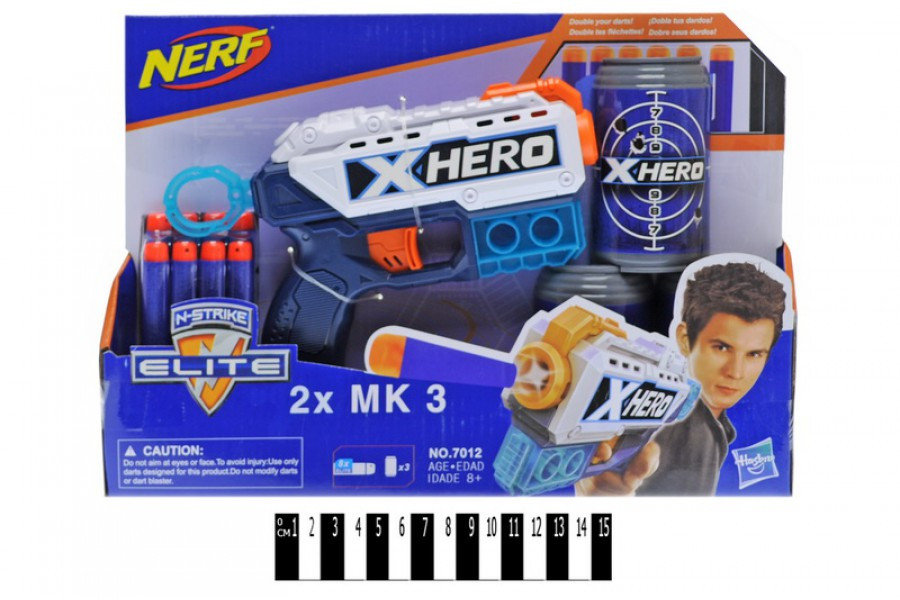 Бластер "NERF X-Hero" (7012)