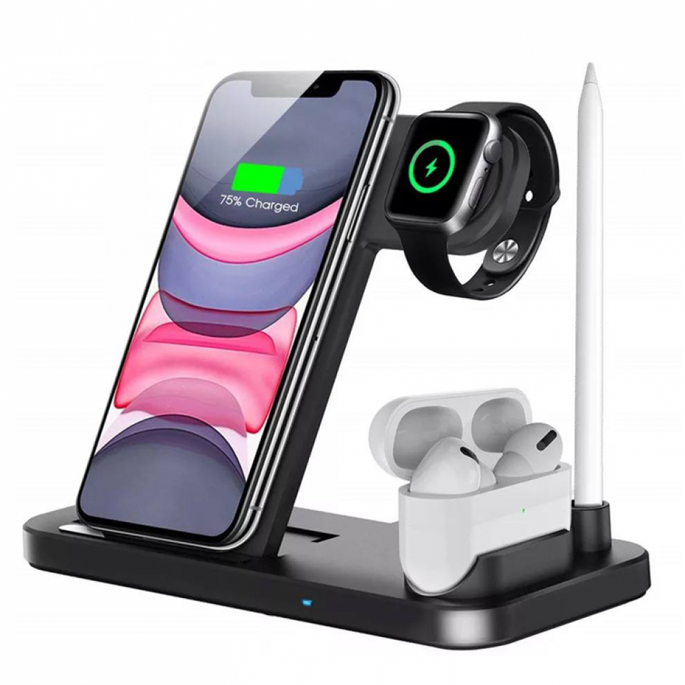 Беспроводное зарядное устройство XB-N40 для Apple устройств 3 в 1 | Qi Wireless Charging Pad Black
Беспроводное зарядное устройство XB-N40 для Apple устройств 3 в 1 | Qi Wireless Charging Pad Black