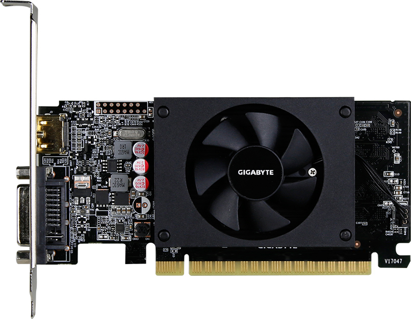 Gigabyte PCI-Ex GeForce GT 710 2048MB GDDR5 (64bit) (954/5010) (DVI, HDMI) (GV-N710D5-2GL)
Gigabyte PCI-Ex GeForce GT 710 2048MB GDDR5 (64bit) (954/5010) (DVI, HDMI) (GV-N710D5-2GL)