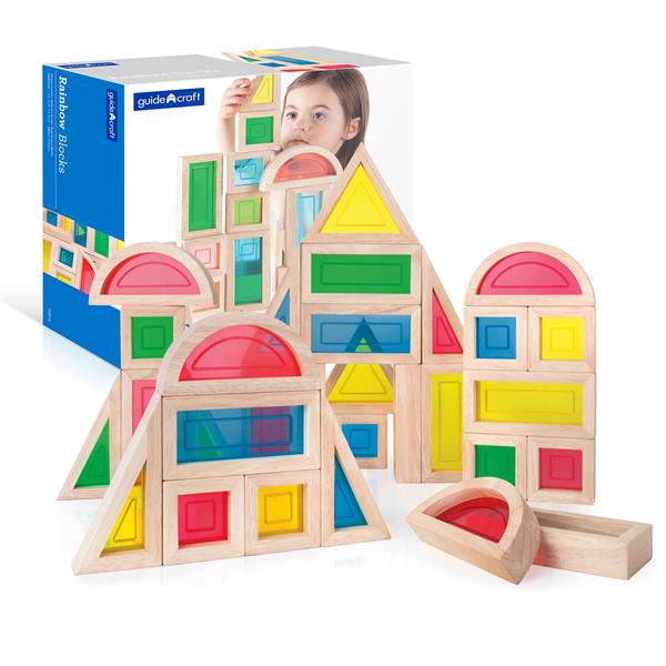 Набір стандартних блоків Guidecraft Block Play Велика веселка, 30 шт. (G3016)
Набір стандартних блоків Guidecraft Block Play Велика веселка, 30 шт. (G3016)