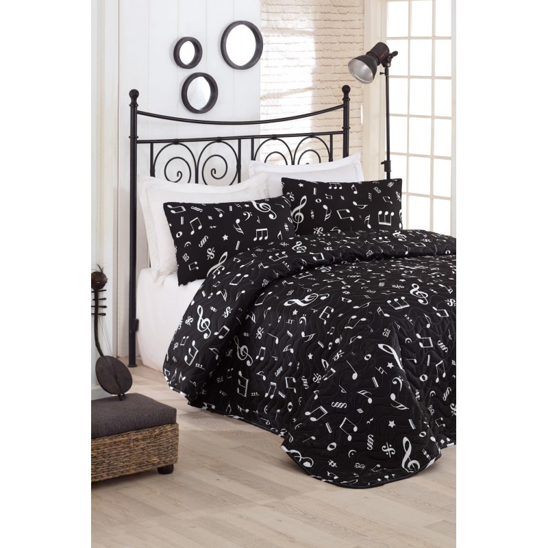 Покрывало стеганное с наволочками Eponj Home B&W - Melodiy siyah черный 200*220 (svt-2000022221351)
Покрывало стеганное с наволочками Eponj Home B&W - Melodiy siyah черный 200*220 (svt-2000022221351)