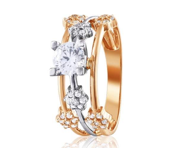 Кольцо с камнем SWAROVSKI Zirconia "Вензель", комбинированное золото, КД4182SW, 17 размер
Кольцо с камнем SWAROVSKI Zirconia "Вензель", комбинированное золото, КД4182SW, 17 размер