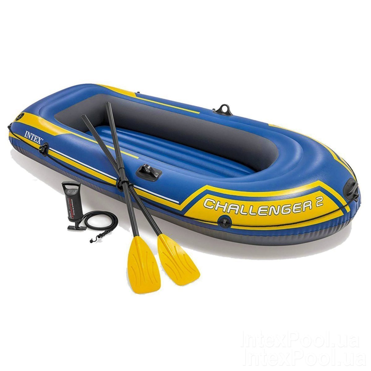 Двухместная надувная гребная лодка Intex Challenger 2 Set 236х114х41 см + весла и ручной насос Оригинал (int-68367)
Двухместная надувная гребная лодка Intex Challenger 2 Set 236х114х41 см + весла и ручной насос Оригинал (int-68367)