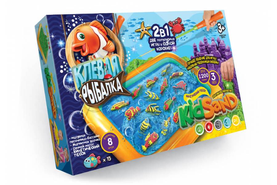 Игра "Клёвая рыбалка + Кинетический песок "KIDSAND" ДАНКО - ТОЙС bublik (TР014KRKS-01-01)
Игра "Клёвая рыбалка + Кинетический песок "KIDSAND" ДАНКО - ТОЙС bublik (TР014KRKS-01-01)