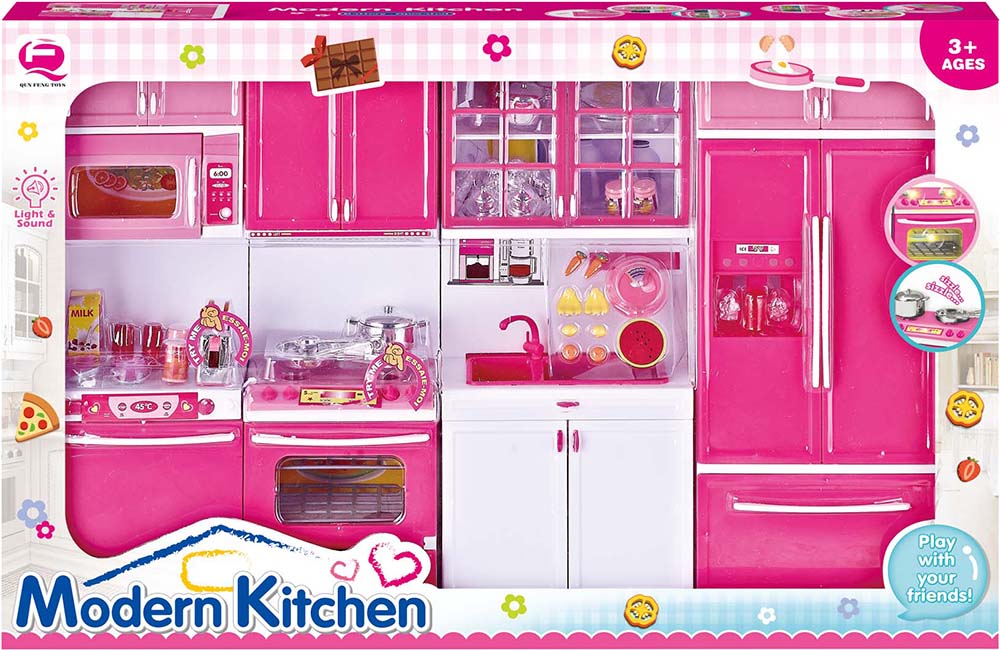 Кукольная кухня Qun Feng Toys Современная кухня 54x9.5x36 см Розовая (QF26211PW)
Кукольная кухня Qun Feng Toys Современная кухня 54x9.5x36 см Розовая (QF26211PW)