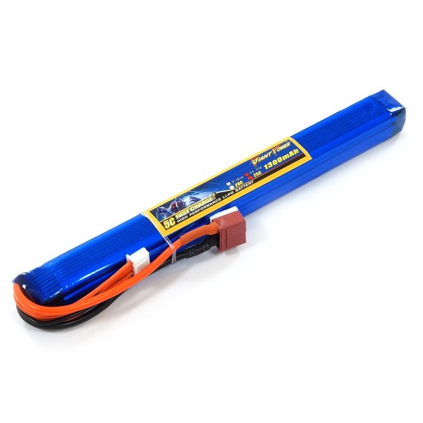 Аккумулятор для страйкбола Giant Power Li-Pol 11.1V 3S 1300mAh 25C 18х17х190мм T-Plug
Аккумулятор для страйкбола Giant Power Li-Pol 11.1V 3S 1300mAh 25C 18х17х190мм T-Plug