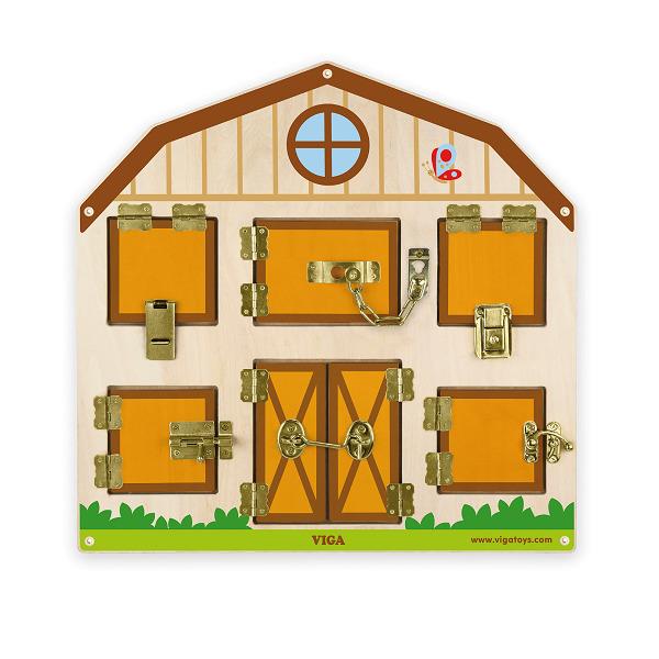 Игрушка настенная бизиборд Открой замок Viga Toys 44х44х3 см Бежево-коричневый 000030012
Игрушка настенная бизиборд Открой замок Viga Toys 44х44х3 см Бежево-коричневый 000030012