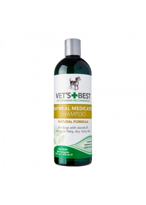 Терапевтический Шампунь от перхоти Vet's Best Oatmeal Med Shampoo шелушения для сухой кожи 470 мл
Терапевтический Шампунь от перхоти Vet's Best Oatmeal Med Shampoo шелушения для сухой кожи 470 мл