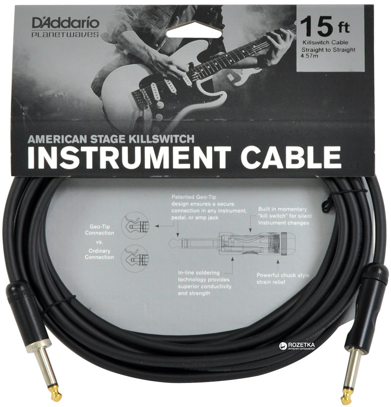 Инструментальный кабель Planet Waves PW-AMSK-15 American Stage Kill Switch 4.57 м Black
Инструментальный кабель Planet Waves PW-AMSK-15 American Stage Kill Switch 4.57 м Black