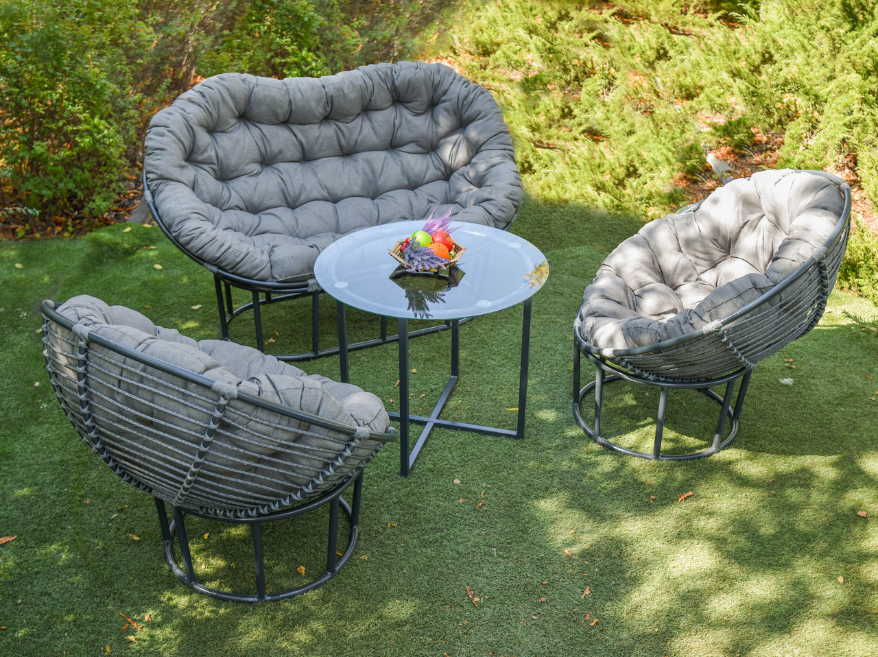 Комплект мебели Украинские конструкции "Фемели" из искусственного ротанга Серый
Комплект мебели Украинские конструкции "Фемели" из искусственного ротанга Серый