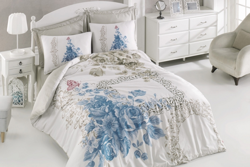 Постельное белье Cotton Box Defne mavi 200х220 
Постельное белье Cotton Box Defne mavi 200х220