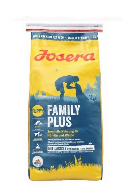 Сухой корм для щенков, беременных и кормящих собак Josera FamilyPlus Start 15 кг
Сухой корм для щенков, беременных и кормящих собак Josera FamilyPlus Start 15 кг