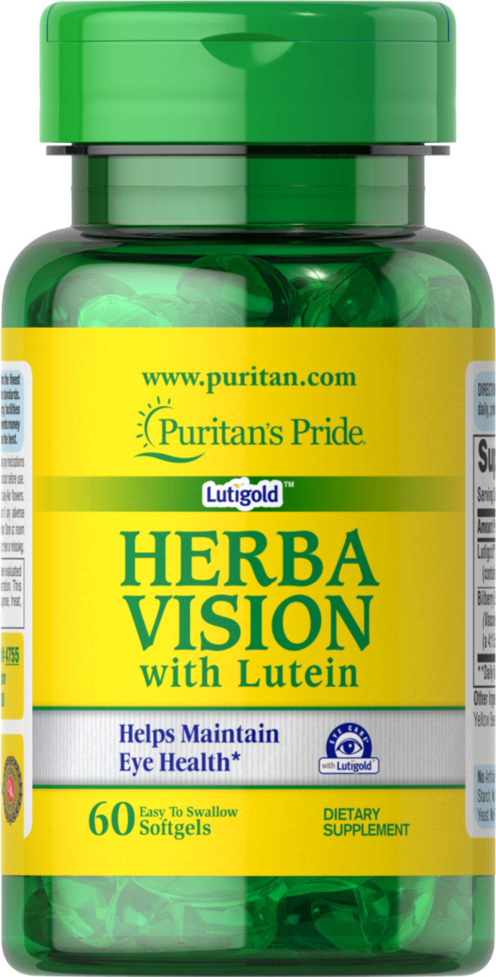 Препарат для поддержки и улучшения зрение Puritan's Pride Herbavision with Lutein 60 капсул (333653)
Препарат для поддержки и улучшения зрение Puritan's Pride Herbavision with Lutein 60 капсул (333653)