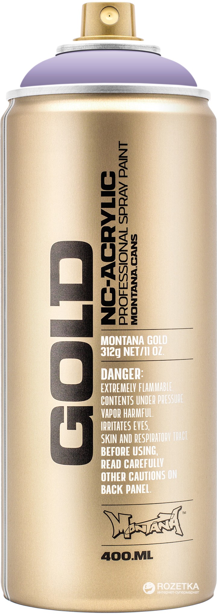 Акриловая краска-спрей Montana Gold 4110 Светлый сирень 400 мл (Light Lilac) (4048500284519)
Акриловая краска-спрей Montana Gold 4110 Светлый сирень 400 мл (Light Lilac) (4048500284519)