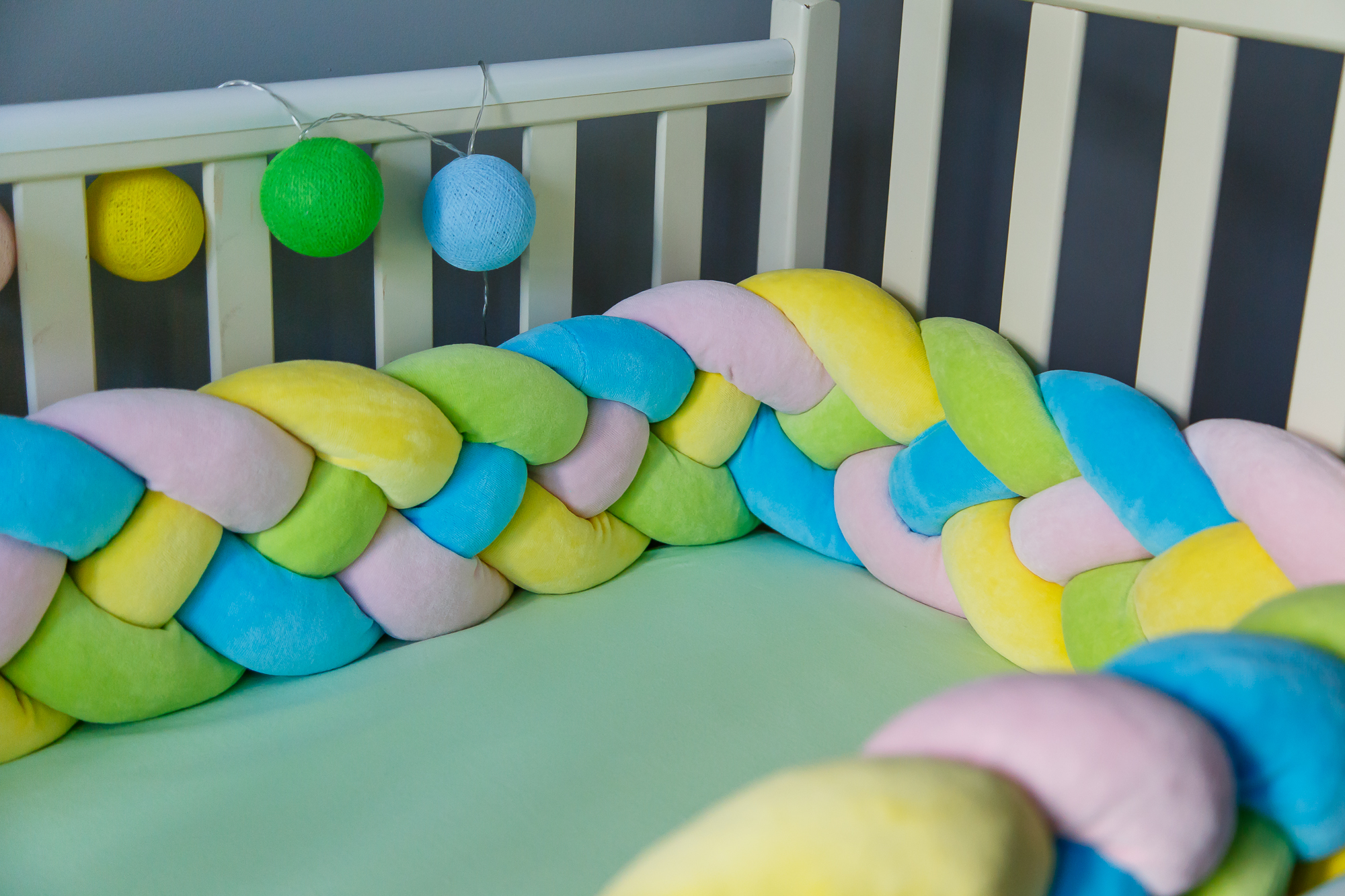 Бортик косичка в детскую кроватку Chickster Bubble gym X4 19x360 см Разноцветный
Бортик косичка в детскую кроватку Chickster Bubble gym X4 19x360 см Разноцветный