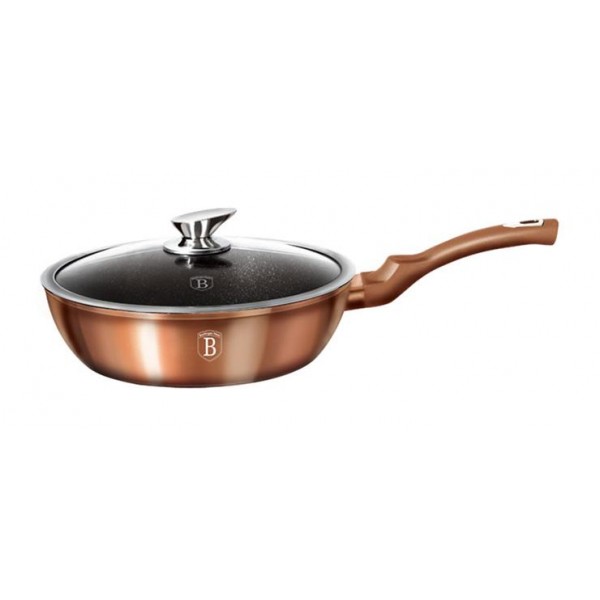 Глубокая сковорода Berlinger Haus Rose Gold Ø24 см 2.3 л с крышкой, индукционная с антипригарным покрытием
Глубокая сковорода Berlinger Haus Rose Gold Ø24 см 2.3 л с крышкой, индукционная с антипригарным покрытием