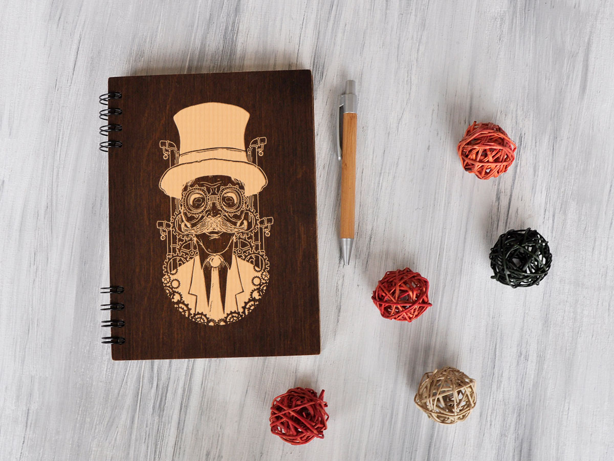 Блокнот в деревянной обложке "Steampunk", А5, 80 листов слоновая кость в линию, Светлое дерево, WOODPRESENT
Блокнот в деревянной обложке "Steampunk", А5, 80 листов слоновая кость в линию, Светлое дерево, WOODPRESENT
