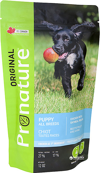 Сухой корм для щенков Pronature Original Puppy Chicken Oatmeal со вкусом курицы с овсяной мукой 11 кг
Сухой корм для щенков Pronature Original Puppy Chicken Oatmeal со вкусом курицы с овсяной мукой 11 кг