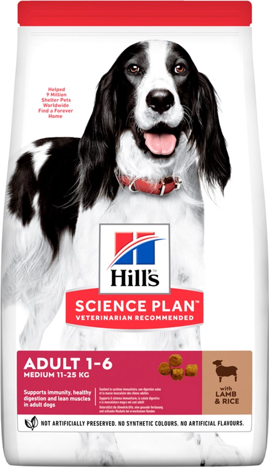 Сухой корм для собак средних пород Hill's Science Plan Adult Medium Lamb & Rice с ягненком и рисом - 14 кг (052742025865 / 052742025872)
Сухой корм для собак средних пород Hill's Science Plan Adult Medium Lamb & Rice с ягненком и рисом - 14 кг (052742025865 / 052742025872)