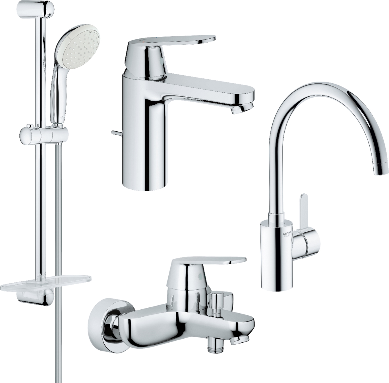 Набор смесителей GROHE Eurosmart Cosmopolitan 126115MK M-size (23325000+32831000+27926001+32843000)
Набор смесителей GROHE Eurosmart Cosmopolitan 126115MK M-size (23325000+32831000+27926001+32843000)