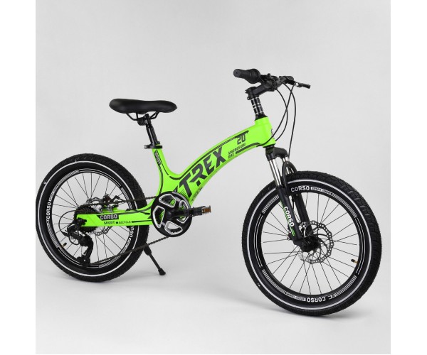 Велосипед спортивный детский CORSO T-REX 18765, 20 дюймов, магниевая рама, дисковые тормоза, 7 скоростей, Салатовый
Велосипед спортивный детский CORSO T-REX 18765, 20 дюймов, магниевая рама, дисковые тормоза, 7 скоростей, Салатовый