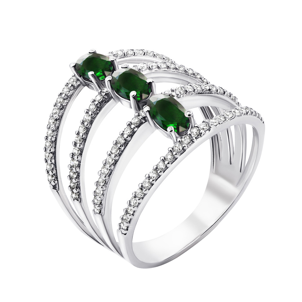 Серебряное широкое кольцо с зеленым кварцем и фианитами 000122569 17.5 размера
Серебряное широкое кольцо с зеленым кварцем и фианитами 000122569 17.5 размера