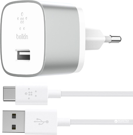 Сетевое зарядное устройство Belkin USB-3.0 Quick Charge + USB-C сable Серебристый (F7U034VF04-SLV)
Сетевое зарядное устройство Belkin USB-3.0 Quick Charge + USB-C сable Серебристый (F7U034VF04-SLV)