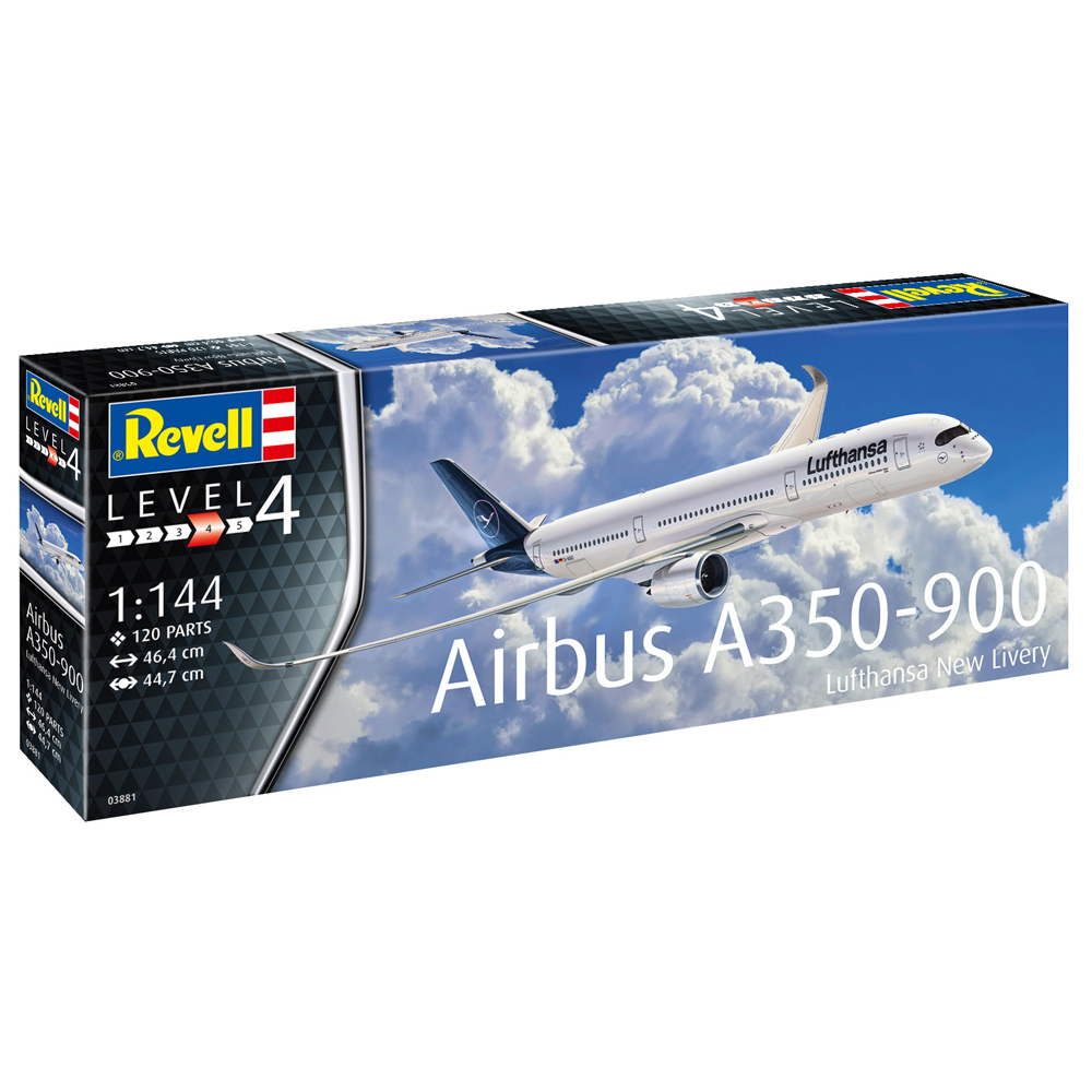 Сборная модель Revell Широкофюзеляжный авиалайнер средней дальности Airbus A350-900 Lufthansa (03881)
Сборная модель Revell Широкофюзеляжный авиалайнер средней дальности Airbus A350-900 Lufthansa (03881)