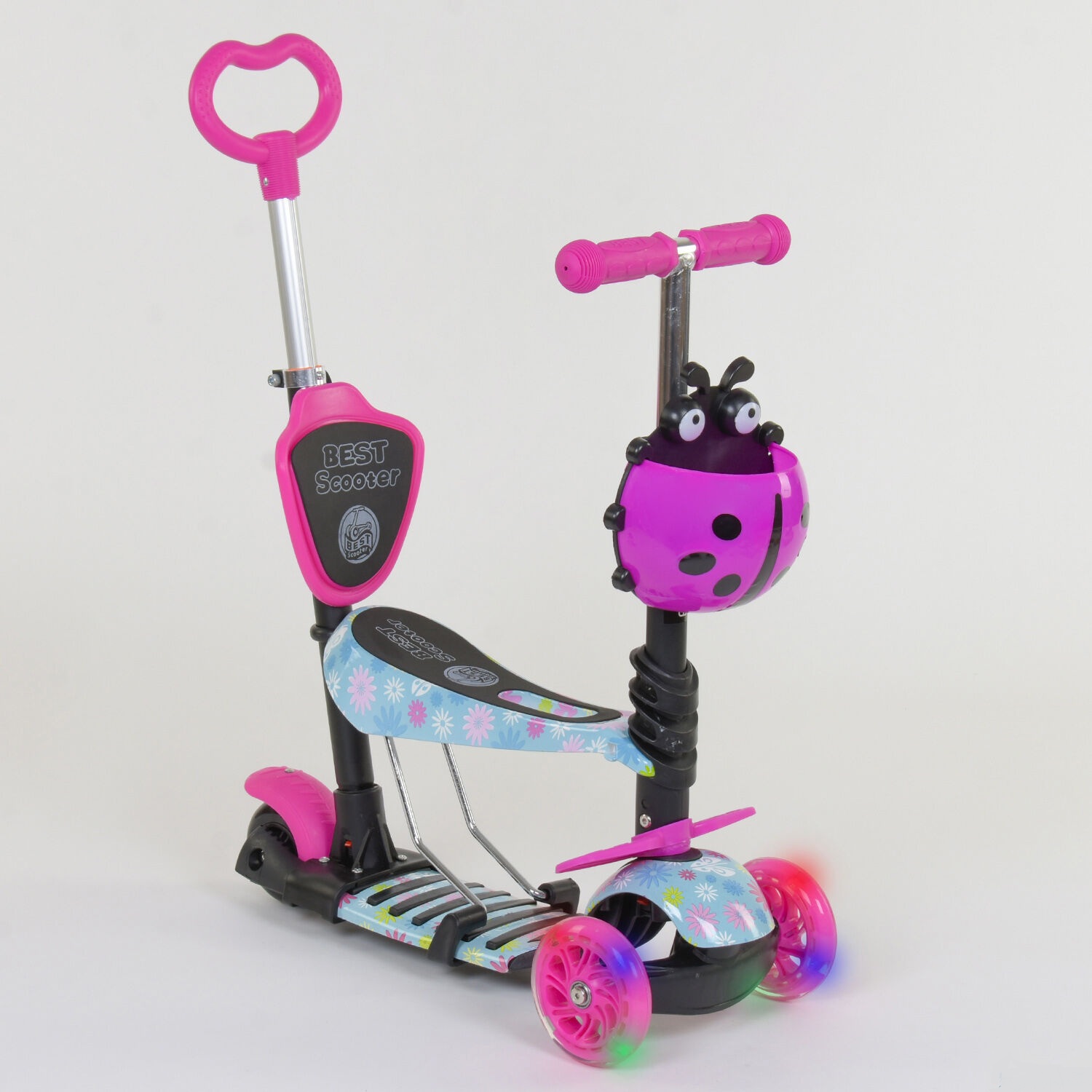 Детский трехколесный самокат-беговел Best Scooter 5в1 (11210) колеса PU со светом
Детский трехколесный самокат-беговел Best Scooter 5в1 (11210) колеса PU со светом